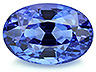 Tanzanite Single Oval Eye clean