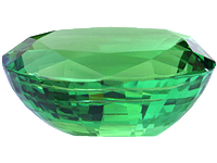 Tsavorite Garnet, Side View